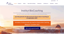 Desktop Screenshot of institutbiocoaching.com